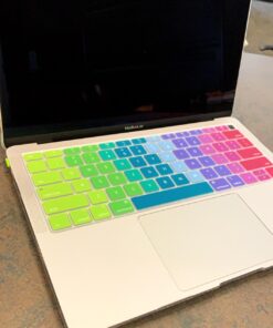 May Chen Compatible with New MacBook Air 13 inch Case 2021, 2020 2019 2018 Release Model: M1 A2337 A2179 A1932, Floral Leaves Garden Rainbow Hard Shell Case for New Mac Air 13 & Retina Dispaly Bright Colorful Flowers 41 71VlU55D33L