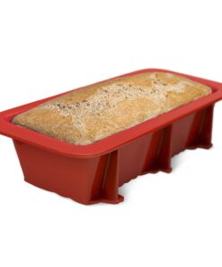 Silicone Large Bread Pan and 1 Loaf Pan 2PCS | Non-Stick Baking Mold | Premium Kitchen Pan | Dishwasher Safe 9.25L x 3.9W | Flexible Easy release for Homemade Cakes, Breads, Meatloaf and quiche. 1 Loaf 2PC 28 71Vm8lgdVoL