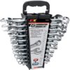 Performance Tool W1069 22-Piece SAE and Combination Metric Wrench Set with Organizer Rack SAE/Metric Combo Wrench Set (22pc) 5 71VmPhAhcrL