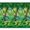 Beistle Jungle Trees Wall Backdrop, 4’ x 30’ – Photo Backdrop, Easy to Adhere Wall Covering, Tropical Party Decorations, Jungle Party Decorations, Greenery Backdrop, Party Decor 13 71VmzMeS30L