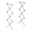 Honey-Can-Do Deluxe Metal Collapsible Clothes Drying Rack, 50 lbs, 29" x 14.2" x 42.1", White & Grey White and Grey 40 71VnXidNhUL 2