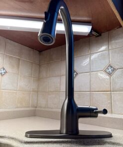 Moen Adler 87233SRS Spot Resist Stainless Zinc Pull Down Kitchen Faucet with Power Clean, Button, and Retractable Wand, ADA Compliant, Classic Style, Fashion-forward, Built to Last Standard 30 71VnpvJTdSL