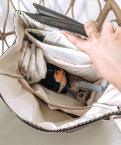 KZNI Leather Diaper Bag Backpack, Diaper Backpack Nappy Baby Bags for Mom Unisex Maternity Diaper Bag with Stroller Hanger Black 44 71Vo0CoyTSL