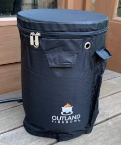 Outland Living Firebowl UV and Weather Resistant 740 Propane Gas Tank Cover with Stable Tabletop Feature, Fits Standard 20 lb Tank Cylinder, Ventilated with Storage Pocket Cover + Tabletop Black 31 71VpzrWXTAL