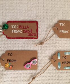 G2PLUS Kraft Paper Gift Tags with String,100PCS Blank Gift Tags,Christmas Gift Tags,Holiday Hangtags for Art&Craft,Gift Wrapping,Halloween(2'' x 4'') 40 71VqGn1zZ3L