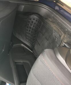 OxGord Universal Fit 3-Piece Full Set Ridged Heavy Duty Rubber Floor Mat - (Black) 3 PC Ridged Black 37 71VqJhi CcL