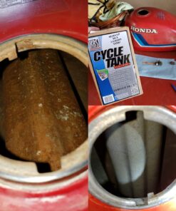 KBS Coatings 52000 Cycle Tank Sealer Kit, Complete Kit - Seals Up To 5 Gallon Tank, Lightly Pigmented Silver 54 71Vr OsFc1L