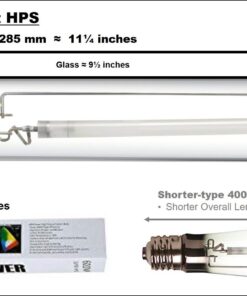 iPower GLBULBH400X2 400 Watt High Pressure Sodium Super Grow Light Lamp Full Spectrum HPS Bulb for Plants, 400W, white 2 Pack 15 71VruEbOkiL