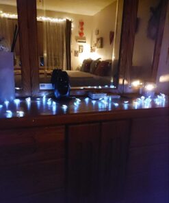 Impress Life Decorative String Lights, Sea Glass Festive Beach Themed 10 ft 40 LEDs Battery&USB Cord Operated Eco-Friendly with Multi-Function Remote for Tent Wedding Nursery Bedroom Party Ornament 50 71Vs0IAJGAL