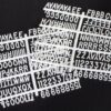 Set of 4 Sheets, Changeable Letters are 3/4”h White Plastic Character Sets – Message Board Accessories Come on Sprues 3 71Vs0nBOr L