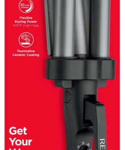 REVLON 3 Barrel Jumbo Hair Waver | Long-Lasting, Natural Looking Waves, (Grey) Grey 36 71VsZLLsrBL