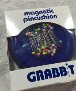Grabbit Magnetic Sewing Pincushion with 50 Plastic Head Pins, Blue 1 Count (Pack of 1) 13 71Vsp9R0qQL