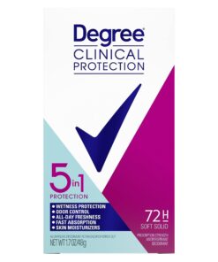 Degree Clinical Protection Antiperspirant Deodorant 72-Hour Sweat & Odor Protection 5-in-1 Antiperspirant for Women 1.7 oz 29 71VtKi1eJ4L