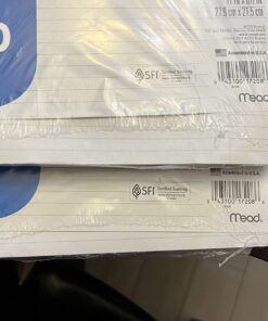 Mead Loose Leaf Paper, Notebook Paper, College Ruled Filler Paper, Standard, 8.5 x 11, 200 Sheets (17208), White Pack of 1 17 71VubE3l9QL