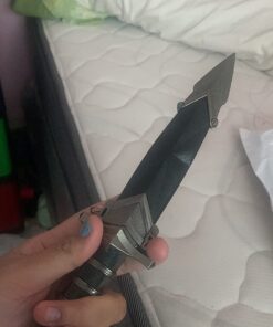 Velocity Airsoft KM6002 440 Stainless Steel 11" Double Edged Dark Assassin Dagger with Sheath 47 71VuguVYTyL