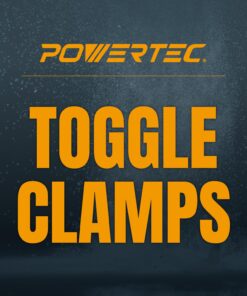 POWERTEC 20301 Quick Release Horizontal Toggle Clamp 225D - 500 lb Holding Capacity w Rubber Pressure Tip, 1PK 225D, 500lbs 18 71VxEn4OkL
