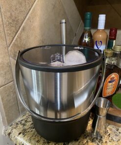 Oggi Insulated Ice Bucket, 4 Quart / 3.8 L, Stainless Steel, Black 4-Quart Stainless Steel Bucket with Ice Scoop 34 71VxYd68jIL