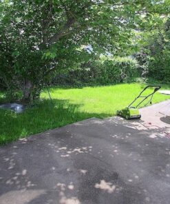 Sun Joe MJ401E 14-Inch 12-Amp Electric Lawn Mower w/Collapsible Handle for Storage, 3-Position Height Control, 10.6-Gallon Bag, Green Original Version 44 71VxsehTq8L