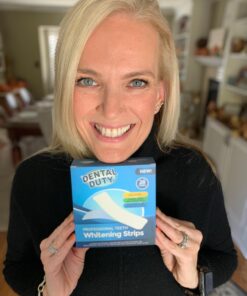 Dental Duty Sensitive Teeth Whitening Strips – Professional Vegan Stain Remover White Strips for Sensitive Teeth for Coffee & Tea Stains – Get A Lighter Shade After One Application – 28 Strips 46 71VyhBawAgL