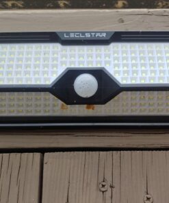 LECLSTAR Solar Outdoor Lights - 4000Lm 268 LED Security Lights with 4 Wide Angle, Motion Sensor Lights for Outside, IP65 Waterproof Solar Powered Wireless Flood Wall Lights with 3 Modes Black 42 71VyqI8cZZL