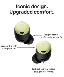 Google Pixel Buds Pro - Noise Canceling Earbuds - Up to 31 Hour Battery Life with Charging Case - Bluetooth Headphones - Compatible with Android - Charcoal 33 71VyvTOCmCL