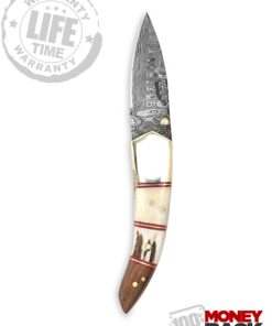 Perkin - Handmade Damascus Pocket Knife - Beautiful Folding Knife 10 71VzDopBguL