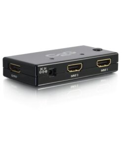 C2G 2-Port HDMI Selector Switch, Slim Design, 40349 Black 2 Port 6 71VzURG2Z7L