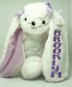 Bedtime Originals Wood Plush Bunny Sasha, Lavender 20 71W 75SKJ5L