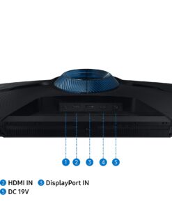 SAMSUNG 32" Odyssey G55A QHD 165Hz 1ms FreeSync Curved Gaming Monitor with HDR 10, Futuristic Design for Any Desktop, LS32AG550ENXZA 32-inch G50A (2022 refresh) QHD, 165Hz Curved 28 71W 8UWFgfL