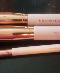 Kabuki Makeup Brush Set - Foundation Powder Blush Concealer Contour Brushes - Perfect For Liquid, Cream or Mineral Products - 10 Pc Collection With Premium Synthetic Bristles For Eye and Face Cosmetic Rose 42 71W Gp 5AVL