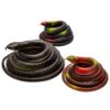 SAVITA 3 Pcs Realistic Rubber Snakes 2 Sizes Fake Snakes for Joke, Garden Prop to Scare Birds, Pranks, Halloween Party 12 71W07G8TOEL