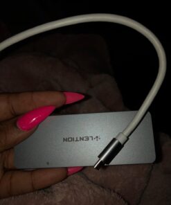 LENTION USB C Hub with 3 USB 3.0 & SD/Micro SD Card Reader Compatible Iphone15, 2023-2016 MacBook Pro, New Mac Air/iPad Pro/Surface, More, Stable Driver Certified Type C Adapter (CB-C15, Space Gray) 28 71W1Rl69AzL