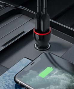 Anker Car Charger Adapter, 24W Dual USB Car Phone Charger, PowerDrive 2 for iPhone 14 13 12 11 Pro Max Mini X XR XS 8 Plus, iPad Pro/Air 2/Mini, Note 5/4, LG, Nexus, HTC and More Black 37 71W1t aMPgL