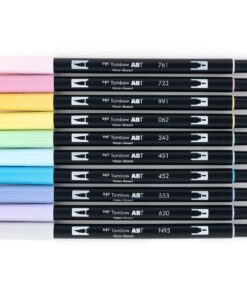 Alternative view of Tombow 56187 Dual Brush Pen Art Markers, Pastel, 10-Pack. Blendable, Brush and Fine Tip Markers