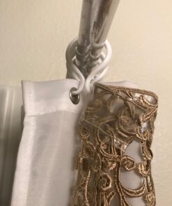 Kenney White Double Shower Curtain Hooks, White, (set of 12 pieces) 20 71W2oLHMccL