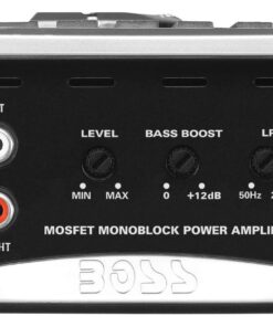 BOSS Audio Systems AR2000M Monoblock Car Amplifier - 2000 Watts, 2-4 Ohm Stable, Class A-B, Mosfet Power Supply, Gray Class A/B Monoblock 2000W 17 71W3R43FhNL