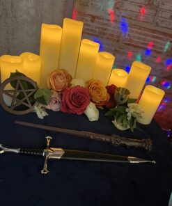 AzureGreen Pentagram Altar Tile 4" (Brown) (Brown) (Black) (Brown) 17 71W3SD IAyL