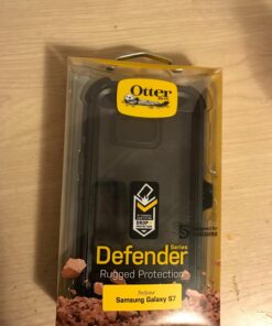 OtterBox Samsung Galaxy S7 Defender Series Case - BLACK, rugged & durable, with port protection, includes holster clip kickstand Standard Packaging 37 71W3lwoKYKL