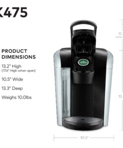 Keurig K475 Coffee Maker, Single Serve K-Cup Pod Coffee Brewer, Programmable Brewer, Black 25 71W4AC xVjL