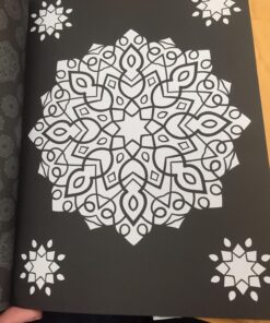 Mandalas At Midnight: A Mandala Coloring Book 59 71W4YOKtUXL