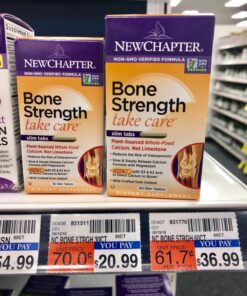 New Chapter Calcium Supplement – Bone Strength Organic Plant Calcium with Vitamin K2 + D3 + Magnesium, Vegetarian, Gluten Free - 120 count (40 day supply) 13 71W59BJHdEL