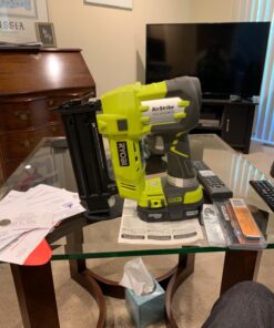 Ryobi P320 Airstrike 18 Volt One+ Lithium Ion Cordless Brad Nailer (Battery Not Included, Power Tool Only) 46 71W6jJc3GDL