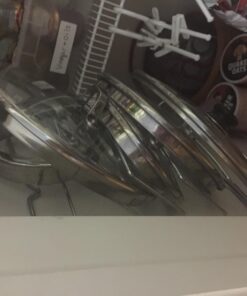 DecoBros Wall Door Mounted Pot Lid Rack, Chrome Finish 34 71W6mK6Yd L