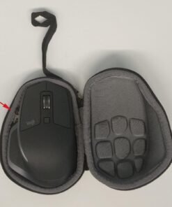 co2CREA Hard Travel Case Replacment for Logitech MX Master 2S / MX Master 3 Wireless Mouse (Black Case + Inside Grey) Black Case+Inside Grey Case for Master 2S/3 39 71W78fanwuL