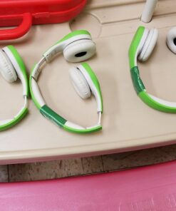 LilGadgets Connect+ Kids Headphones Wired with Microphone, Volume Limiting for Safe Listening, Adjustable Headband, Cushioned Earpads for Comfort, School Headphones for Kids, Green 27 71W7H5dKCKL