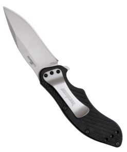 Kershaw Clash Pocketknife, 3" 8Cr13MoV Steel Drop Point Blade, Assisted One-Handed Flipper Opening, Folding Utility EDC 32 71W7IkPKHaL