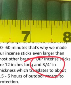 Mosquito Guard 12 Mosquito Repellent Sticks - 2.5 Hrs Protection 1ft, Natural Plant Based Citronella Incense Sticks -Outdoor Patio 18 71W8GcRZInL