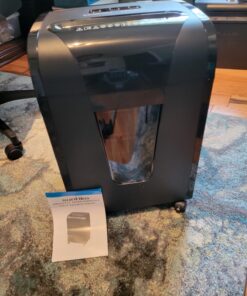 Suntiko Paper Shredder, 18-Sheet Cross Cut Level P-4, Shred Paper/Credit Card/CD, with Large Pull Out Bin,Insert Auto Jam Proof System Shredder for Home&Office 59 71W8Xx4niL 2