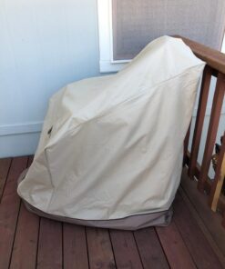 Classic Accessories Veranda Water-Resistant 25.5 Inch Stackable Patio Chair Cover, Pebble 51 71W8uUP3sPL