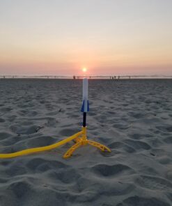 Stomp Rocket Jr Glow Rocket Launcher for Kids, 4 Rockets - Glow in The Dark Fun Backyard & Outdoor Kids Toys Gifts for Boys & Girls -Toy Soft Foam Blaster Set - Multi-Player Adjustable Launcher Stand Jr Glow 4 Rocket Pack 38 71W9CzoCABL